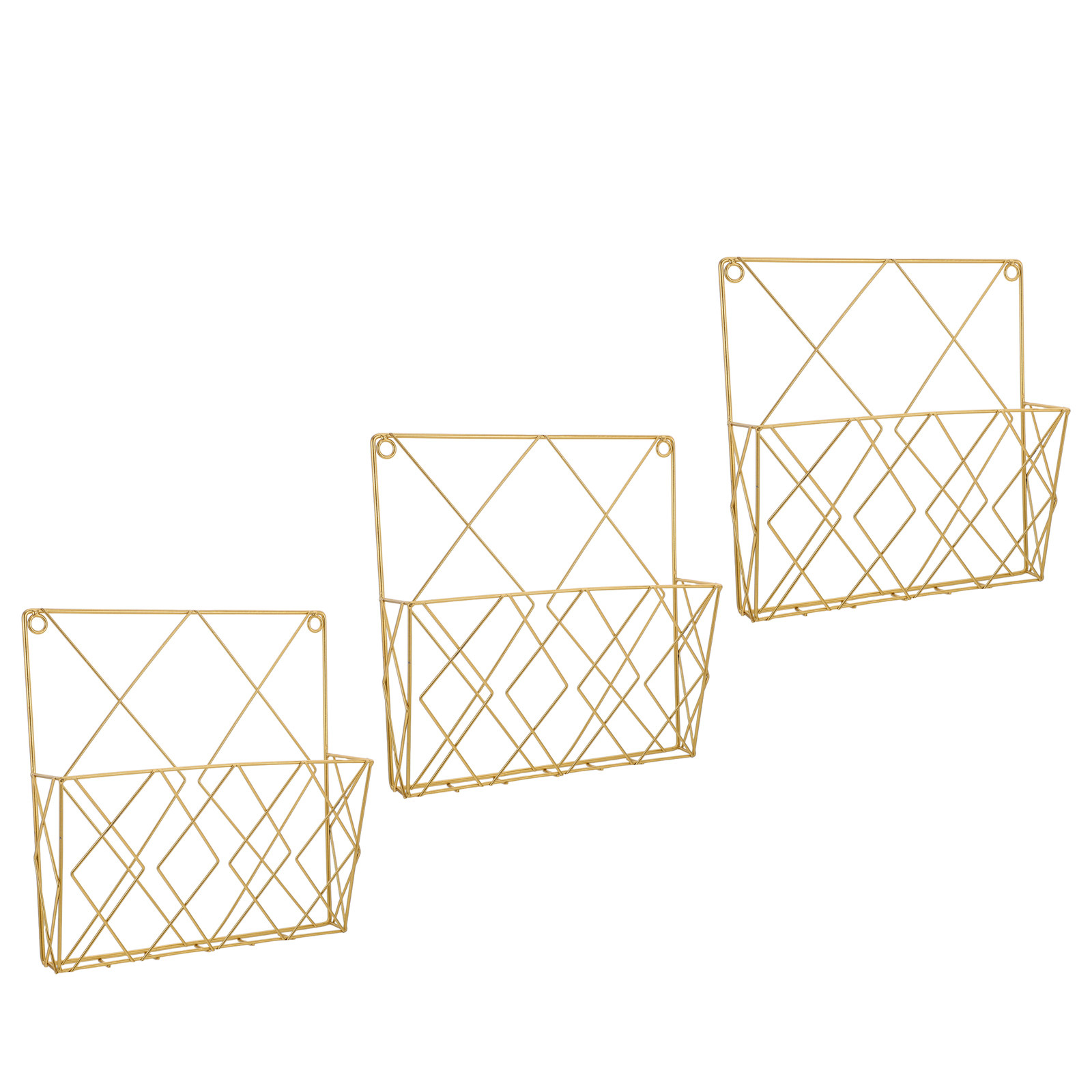 3 Pcs Classroom Wall File Orga - Magazine Holder Rack ulasan dan harga