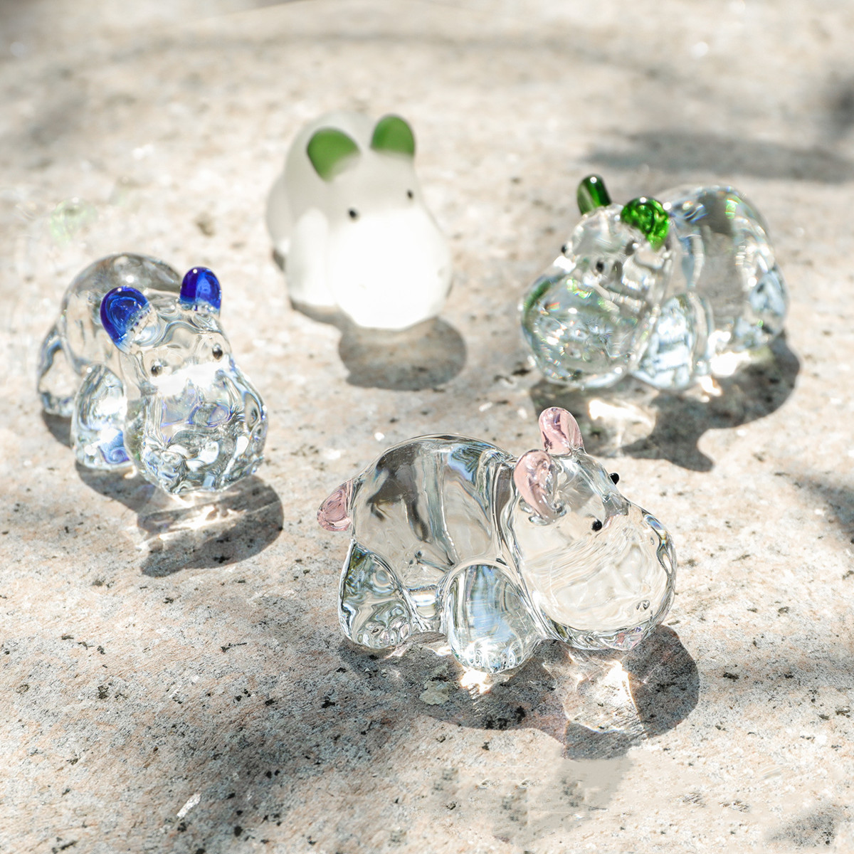 Crystal Hippo Paperweight Feng - Paper Weight Crystal ulasan dan harga