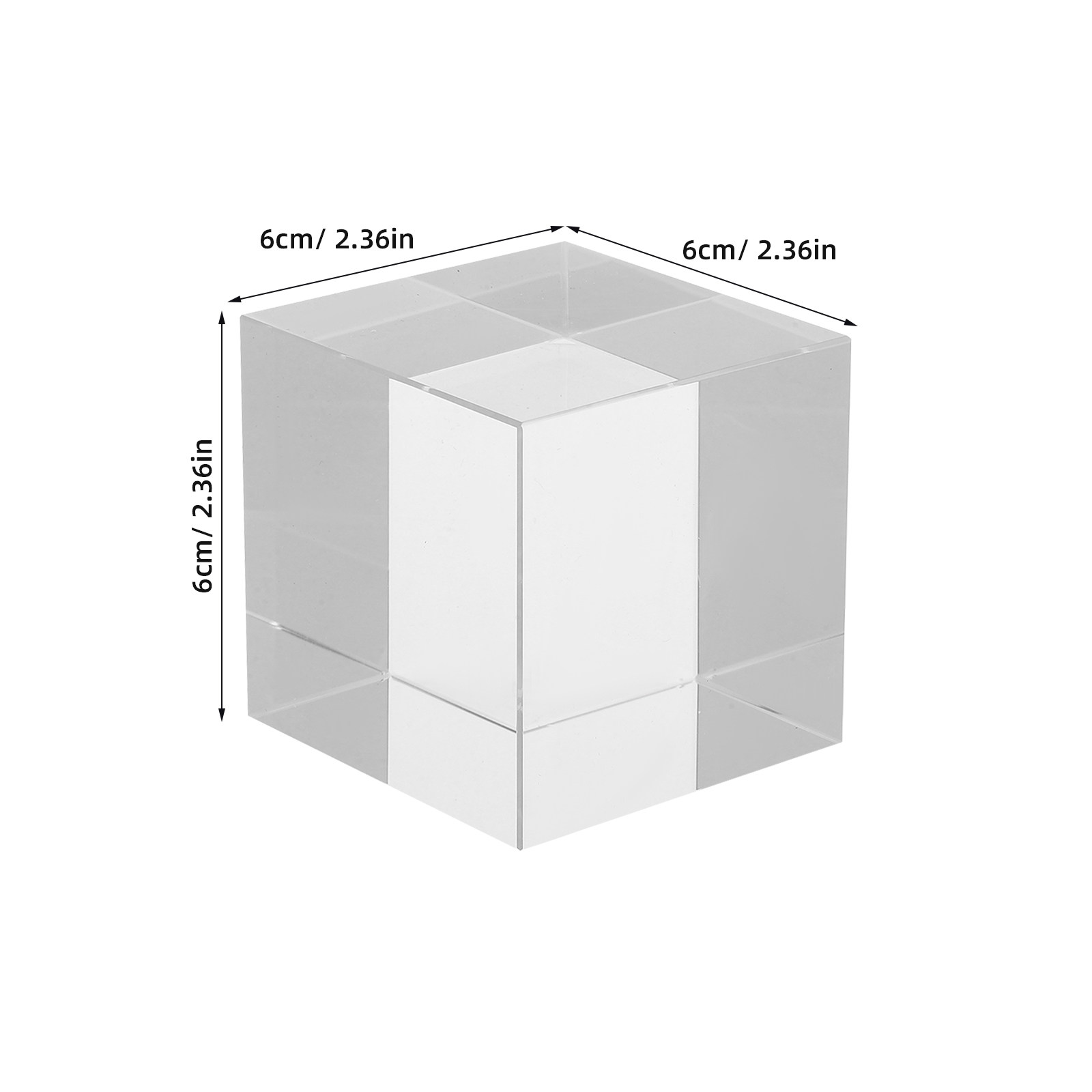 Smooth Finish Square Crystal P - Paper Weight Crystal ulasan dan harga