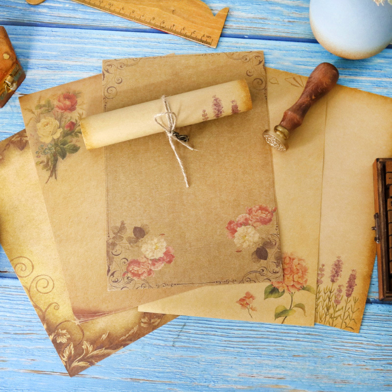 16pcs Vintage Writing Paper Ol - Ink Blotter Paper ulasan dan harga
