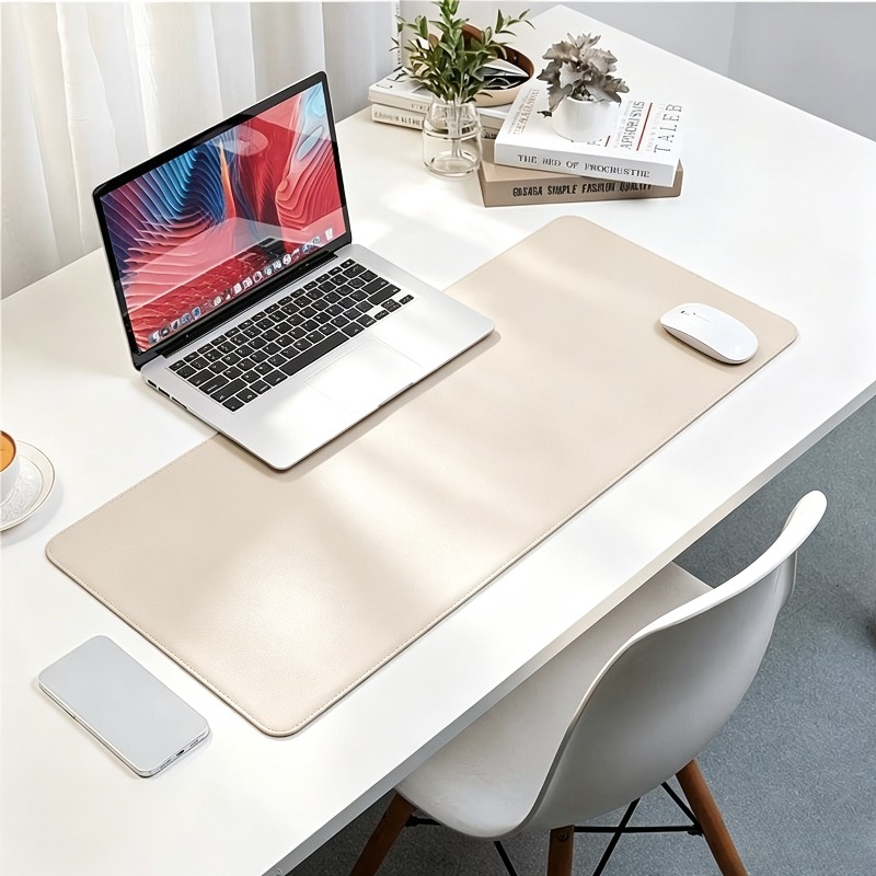 1pc Large Faux Leather Mouse P - Leather Desk Pad ulasan dan harga