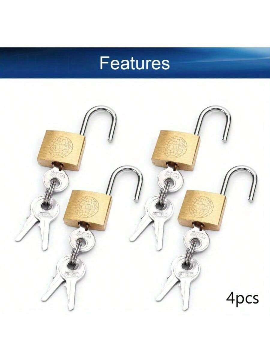 2/4pcs Brass Padlock, Keyed Di - Letter Opener Brass ulasan dan harga